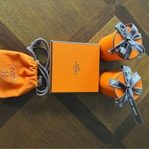 Hermes lot of empty boxes and pouch.